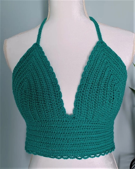 CROCHET PATTERN -  Jade Day Crochet Halter Top