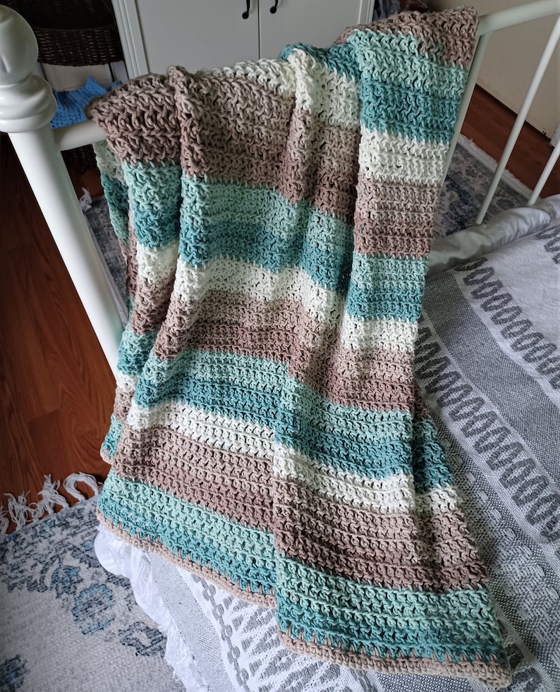 CROCHET PATTERN Spring/summer Crochet Baby Blanket Etsy