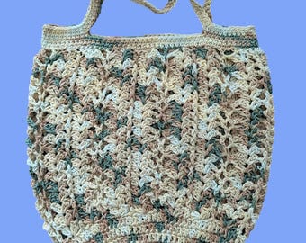 Made to Order - Handmade Crochet Coastal Drift Market Tote
