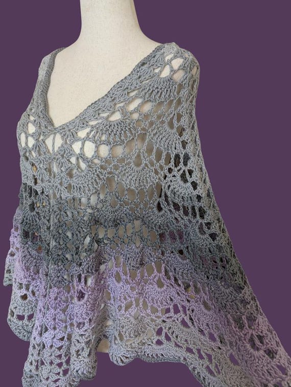 Made to Order - Lavender Mist Crochet Ponco
