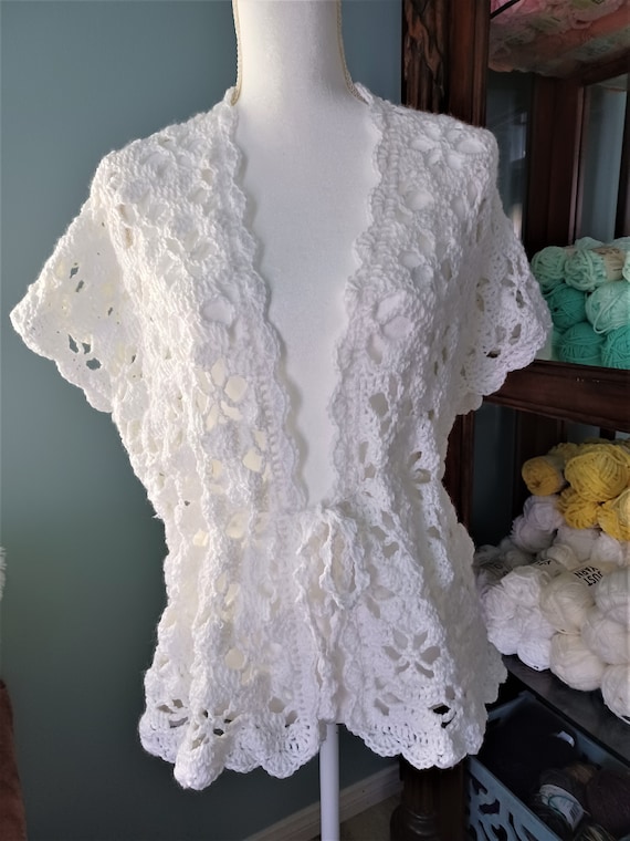 CROCHET PATTERN - Star-Lace Stitch Crochet Kimono