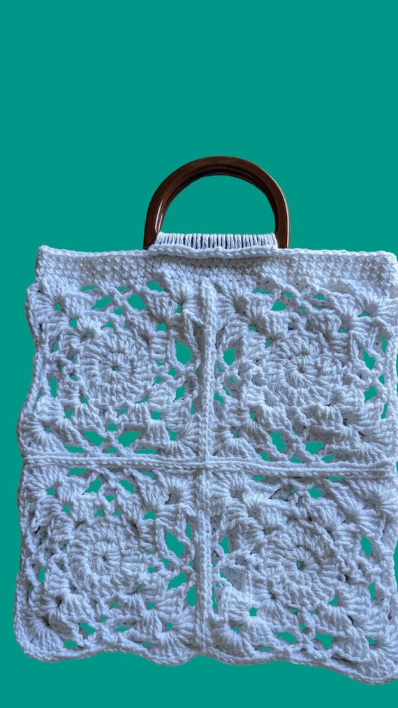 MADE TO ORDER - Crochet Lace Garden Tote
