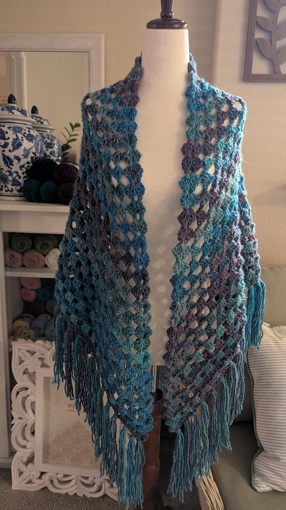 Made to Order - Ocean Crochet Shawl