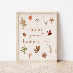 Home Sweet Homeschool, Homeschool Wall Art, Homeschool, Wall Art, Homeschool Room, Home Decor, Wall Decor, Wall Hanging