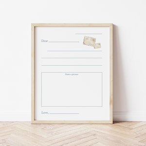 Blank Letter Template, Blank Letter, Pen Pals, Homeschool, Educational, Mail Monday