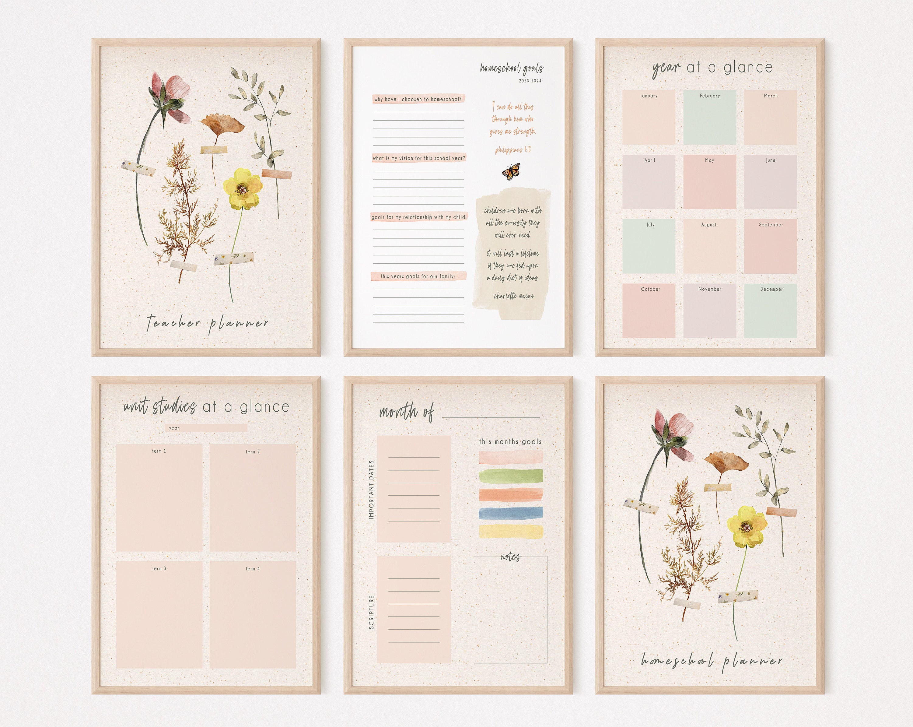 Charlotte Mason Planner Homeschool Planner Teacher Planner - Etsy