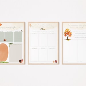 Autumn Nature Study Journal: Homeschool Printable, Digital Download