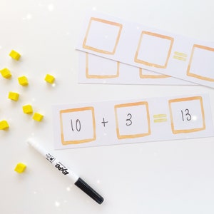 Math Equation Practice Boards, Montessori, Math, Math Lessons, Educational, Addition, Subtraction, Multiplication, Division