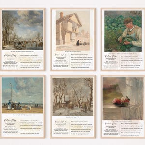 Picture Study, Art Study, Morning Menu, Educational, Charlotte Mason, Morning Menu Inserts, Art