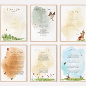 Poezja, Poezja o naturze, Menu poranne, Wiersze, Edukacja domowa, Edukacyjne, Pakiet poezji, Charlotte Mason, Wiersze o naturze