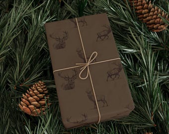 Elegant Rustic Elk Wrapping Paper
