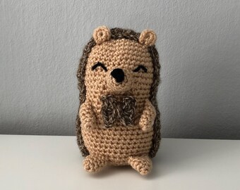 Hedgehog Crochet Pattern, Hedgerow the Hedgehog, Crochet Animal, DIY, Toy, Amigurumi