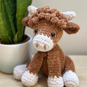 Highland Cow Crochet Pattern: Hamish Amigurumi Toy (PDF Pattern) DIY Coo