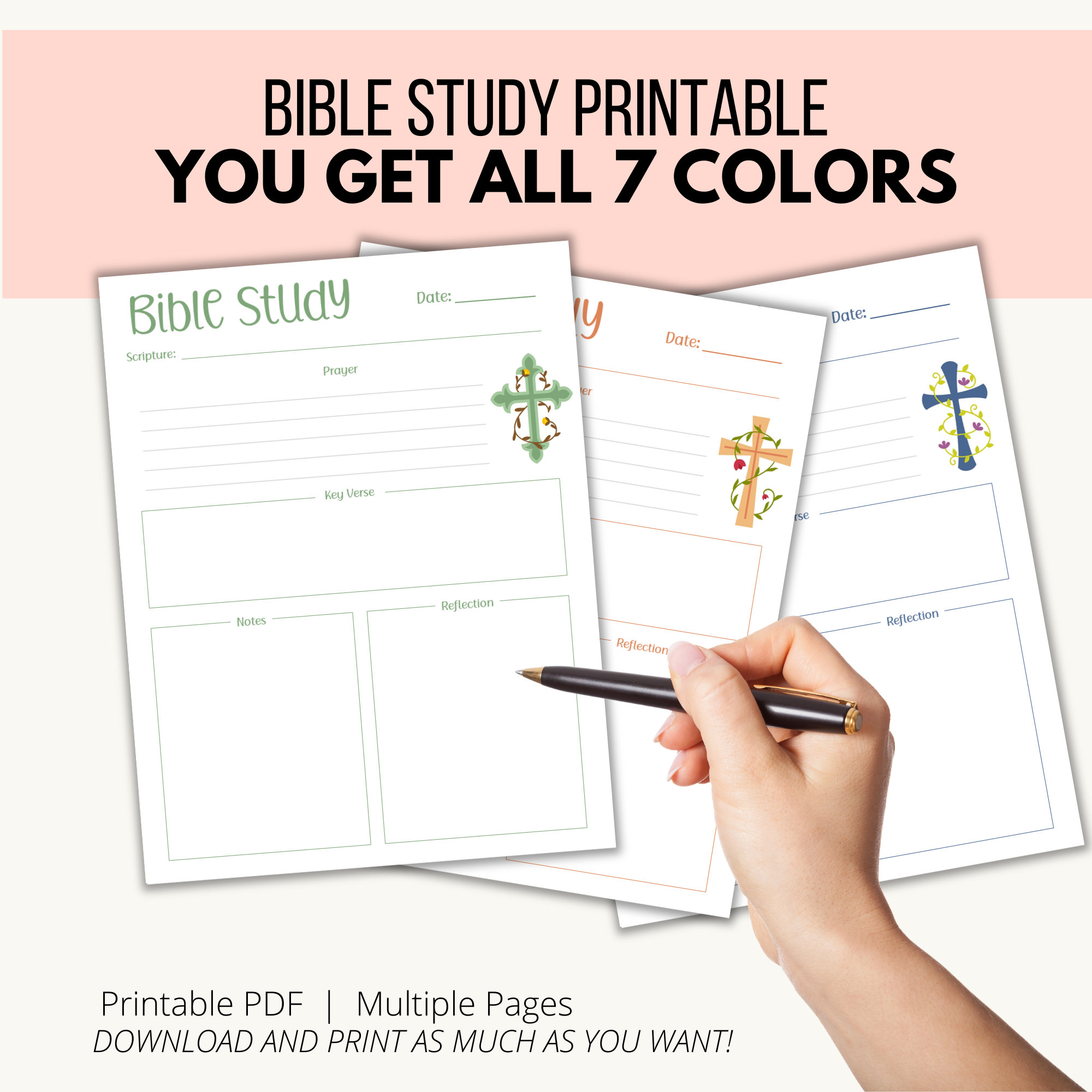Bible Study Printable - Etsy