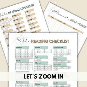Bible Reading Checklist Printable - Etsy