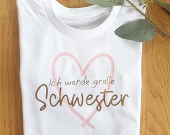Big sister | I'm going to be a big sister | Big sister | Sister | Girl | Siblings | Baby | Kids' shirt | Pregnancy announcement