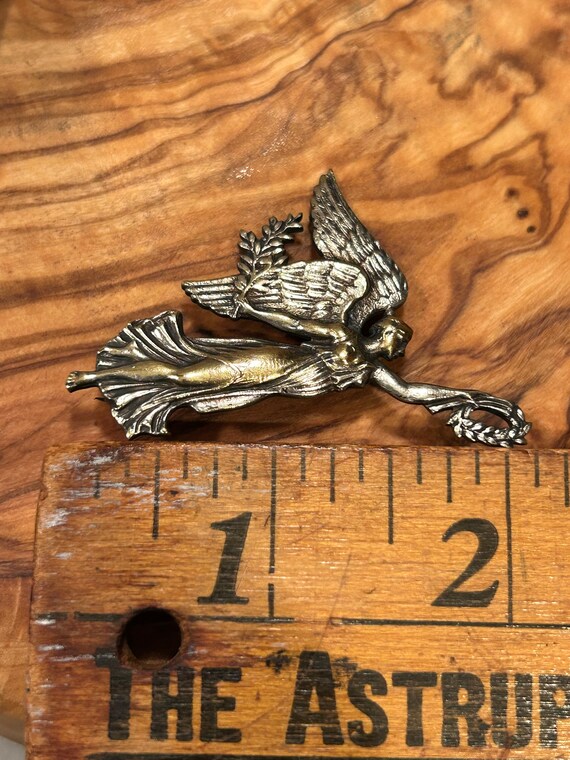 Stunning Sterling Silver Angel with Palm Frond & … - image 9