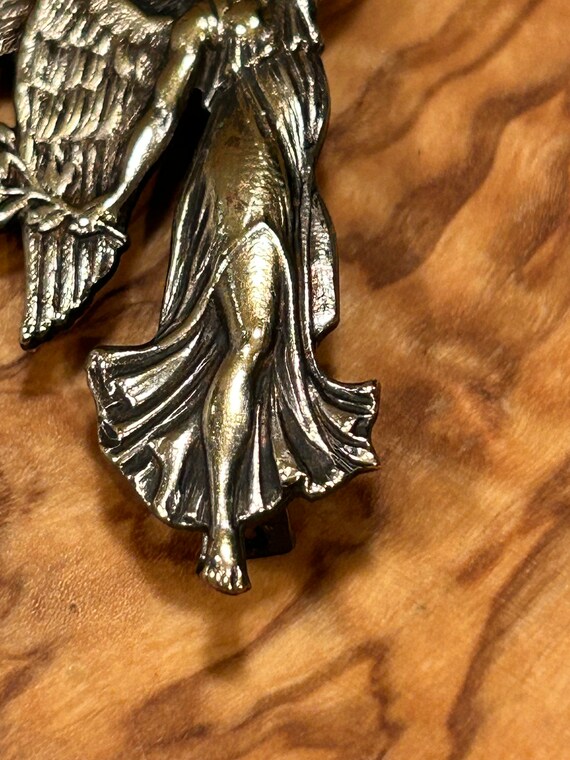 Stunning Sterling Silver Angel with Palm Frond & … - image 3