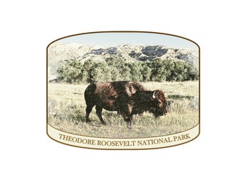 Theodore Roosevelt National Park Sticker l National Park Sticker l Water resistant vinyl sticker
