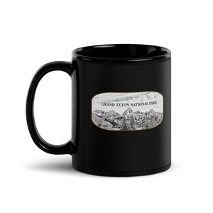 Grand Teton Ceramic Mug, National Park Coffee Cup, Collectible Cup