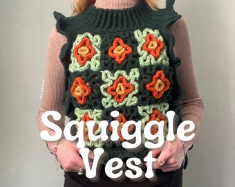 Squiggle Vest Crochet Pattern