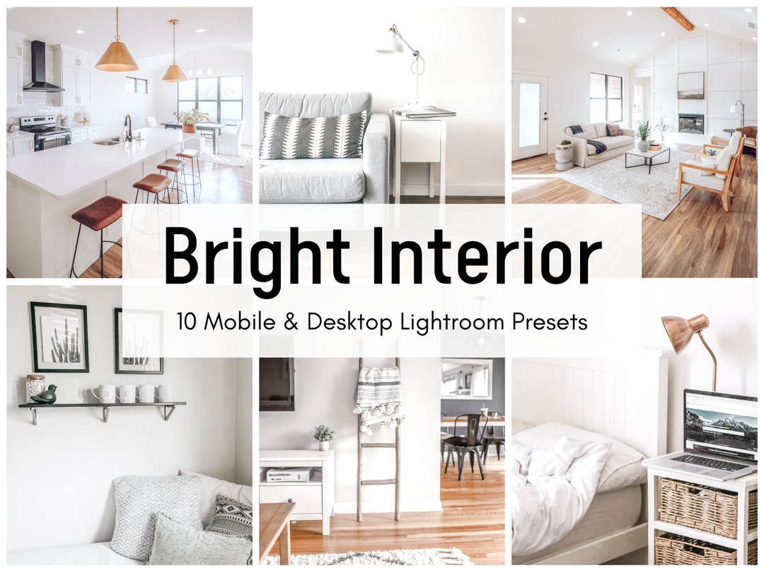10 Interior Lightroom Presets, Mobile & Desktop Presets, Real Estate ...