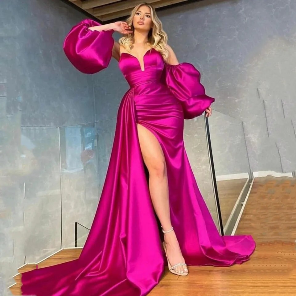 Pink mermaid shop prom dresses