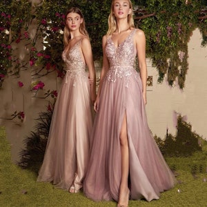 Champagne Gold Luxury Evening Gown, Winter Formal Prom Dress