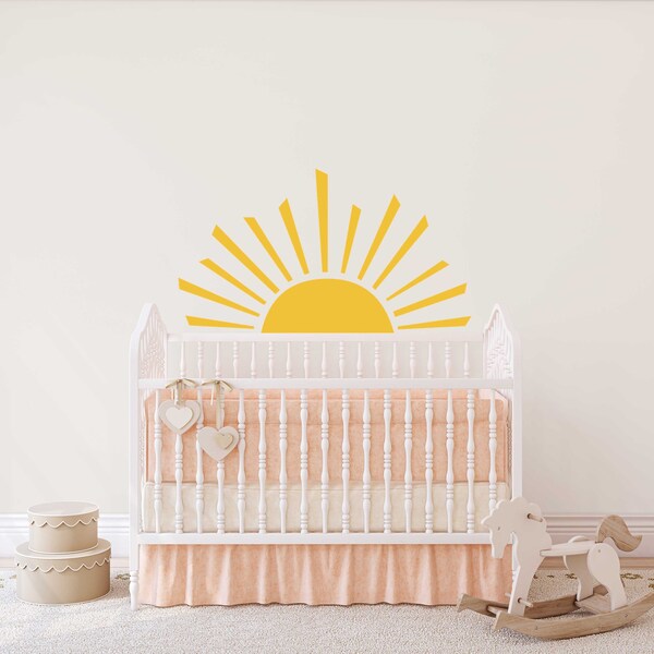 Sun Wall Decal Etsy