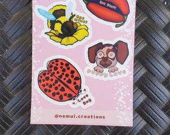 Valentine Sticker Sheet Cute Stationary Gift