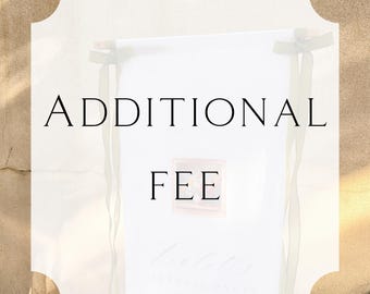 additional fee（Please make sure to consult customer service before placing an order）