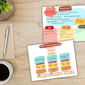 ADHD Productivity Printable Task Kit | Executive Dysfunction Hacks ...
