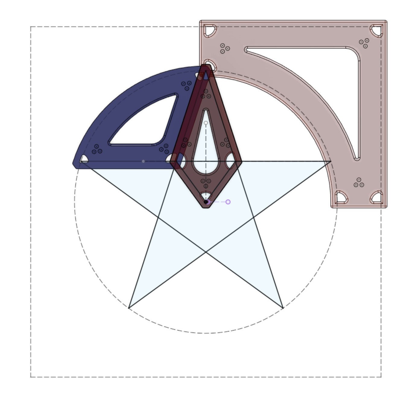 Five Pointed Star Templates - Etsy