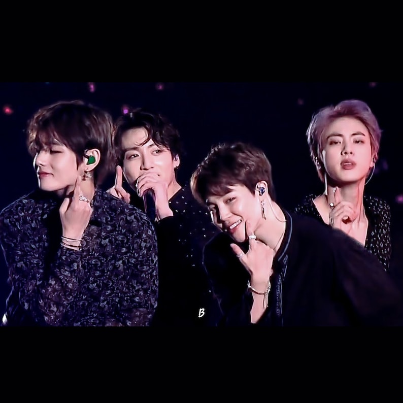 Pegatina de línea vocal con hoyuelos de BTS - Taehyung V Jungkook Jimin Seokjin Jin 5.º cumpleaños, vinilo impermeable, funda para portátil, botella de agua y teléfono KPOP imagen 4