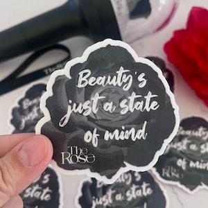 The Rose Sticker Beauty&#39;s Just a State of Mind DUAL Lyric Vinyl Laptop Water Bottle Phone Case Woosung Dojoon Taegyeom Hajoon Korean Band