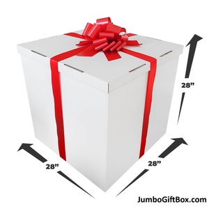 Jumbo Gift Box - The 28x28x28 inch big gift box / oversized gender reveal box.