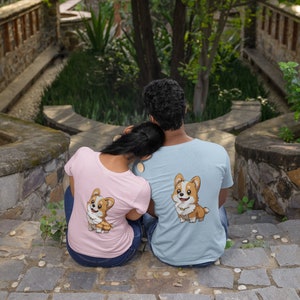 Corgi Shirt, Corgi On The Back Of The Shirt