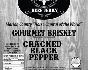Cracked Black Pepper Beef Jerky