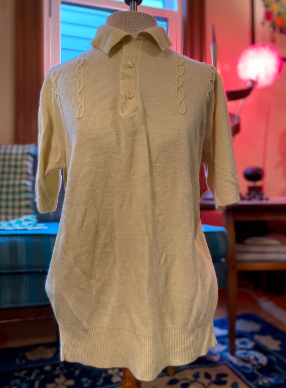Vintage Soft Short Sleeve Tee W/ Mid Century Desi… - image 1