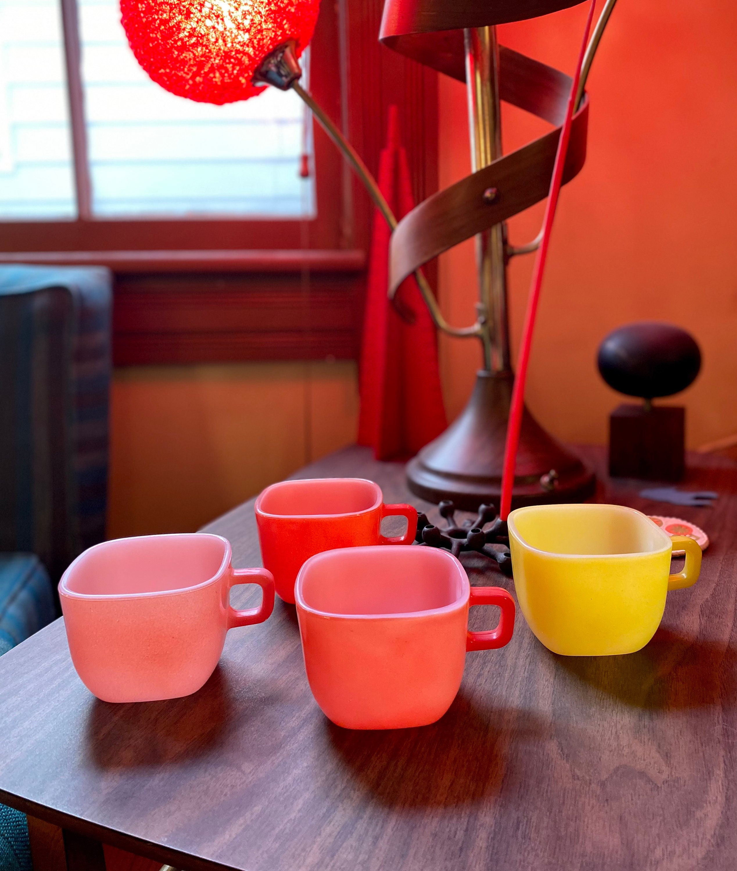 Glasbake Square Mugs - Etsy