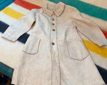 Antique Linen Childs Chore Coat