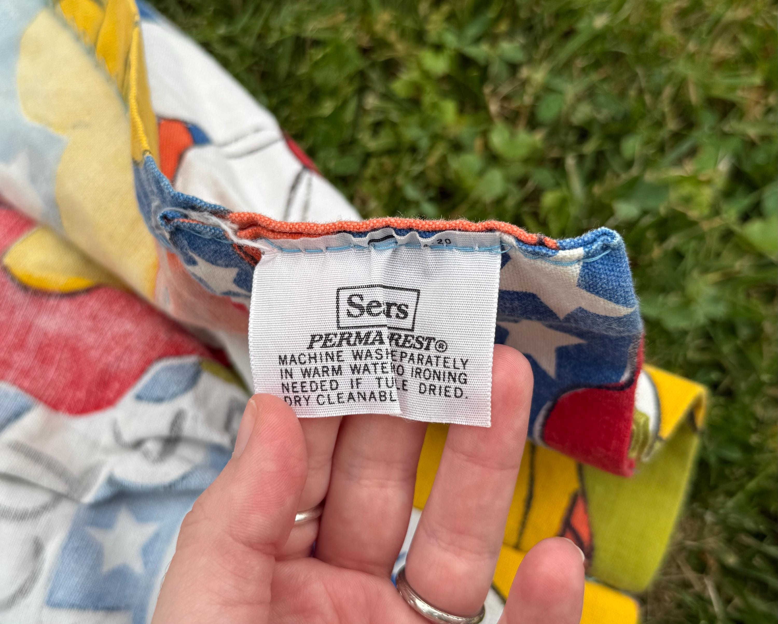 Vintage Sears Curtains W/ Pepsi Logo Hippie Flower Power Don't