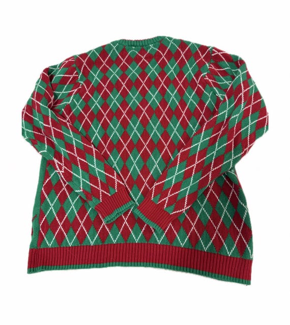 Dancing T-Rex dinosaur Christmas sweater- size L - image 4