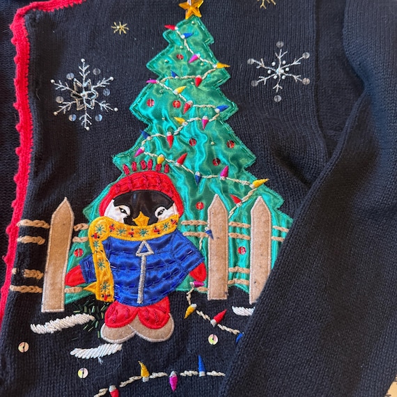 Christmas Nutcracker brand button up cardigan- wo… - image 2