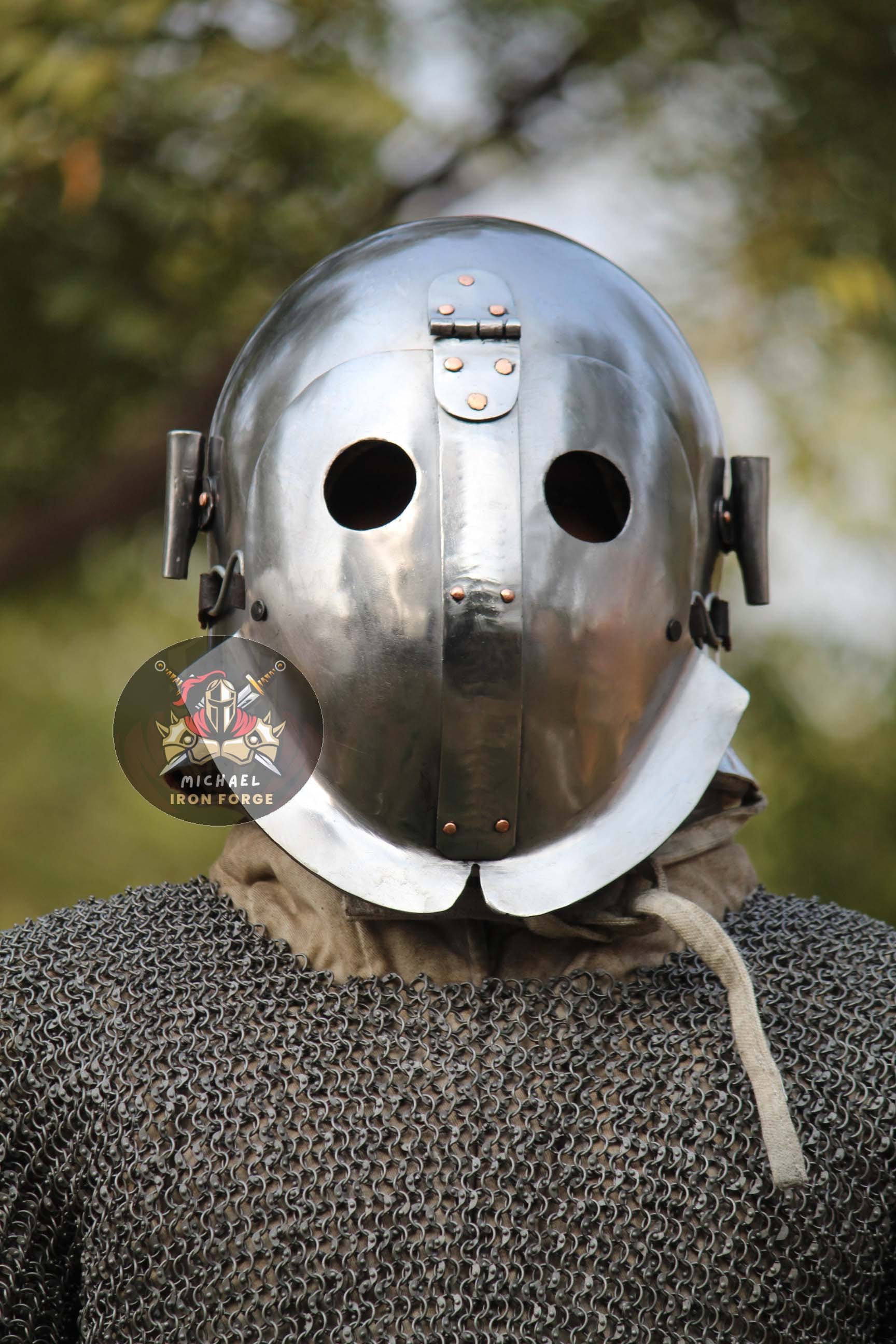 Gladiator Helmet type Secutor 2mm Mild Steel Cosplay/costumes