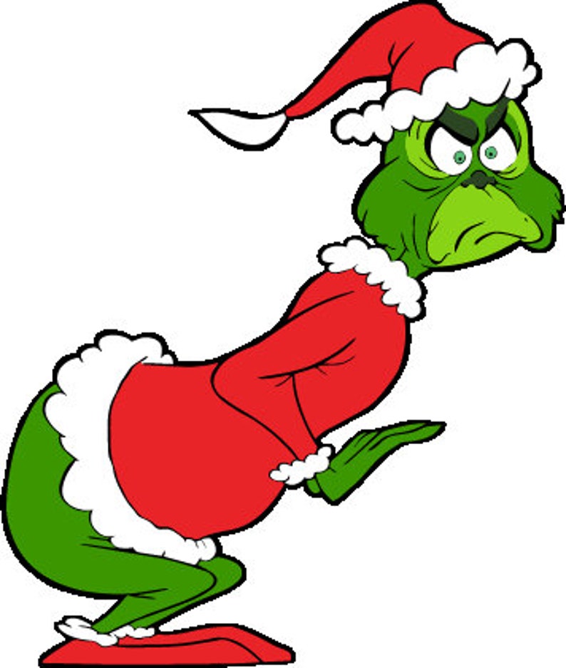 Grinch Twerk Bent Over LAYERED Dr. Seuss Christmas SVG PNG Etsy UK