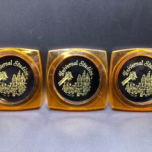 3 Universal Studios vintage coasters