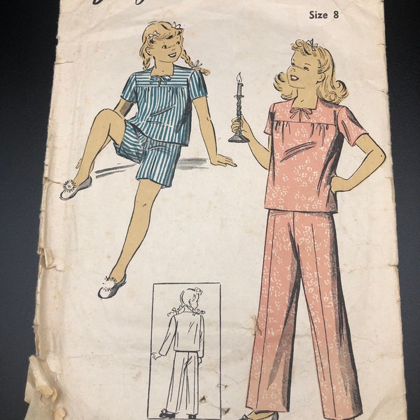 DuBarry 1940’s child sleepwear pattern