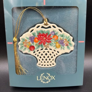 Lenox Flower Basket Ornament