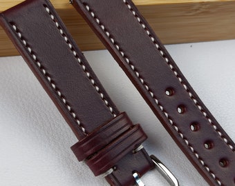 Handgemachtes Premium Horween Leder Uhrenarmband aus den Niederlanden alle Größen